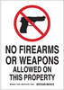Admittance Sign - 123544 - Brady Corporation