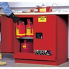 Justrite Sure-Grip EX 22 gal Red Hazardous Material Storage Cabinet - 35 in Width - 35 in Height - Under Counter - 697841-11319 - 697841-11319 - R. S. Hughes Company, Inc.