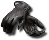 Ansell Projex 97-978 Black Large Deerskin Leather/Spandex Driver's Glove - 245 mm Length - 076490-32715 - 076490-32715 - R. S. Hughes Company, Inc.