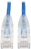 Cat6 Gigabit Snagless Molded Slim UTP Patch Cable (RJ45 M/M), Blue, 5 ft. -- N201-S05-BL