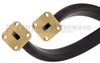 WR-28 Twistable Flexible Waveguide in 12 Inch Using UG-599/U Square Cover Flange With a 26.5 GHz to 40 GHz Frequency Range - SMW28TF005-12 - Fairview Microwave Inc.