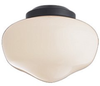 Light Kit - Schoolhouse (Wet Rated) Matte Bl - MC84PBK-L - Monte Carlo Fan Company