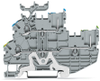 Double-deck terminal block - Through terminal block - Ground terminal block - 2020-2217 - WAGO