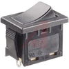 Switch, Rocker; SPST & SPDT; 6 A @ 250 VAC; 250; On-None-Off; Black; Solder Lug - 70191989 - Allied Electronics, Inc.