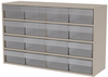 Akro-Mils Akrodrawers 120 lb Putty Powder Coated, Textured Stackable Cabinet - 11 in Overall Length - 35 in Width - 22 in Height - 8 Drawer - Non-Lockable - AD3511P82 CLEAR - AD3511P82 CLEAR - R. S. Hughes Company, Inc.