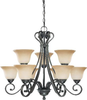 60-2744 Mid. Chandeliers-Glass Up - 403731 - Capital Lighting, Inc.