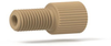 Flangeless Nut PEEK, 1/4-28 Flat-Bottom, for 1/16