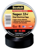 3M Scotch Super 33+ Black Insulating Tape - 3/4 in Width x 52 ft Length - 7 mil Thick - Electrically Insulating - 06133 - 054007-06133 - R. S. Hughes Company, Inc.