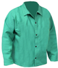 Chicago Protective Apparel Green Large FR-7A Cotton/Proban Welding & Heat-Resistant Coat - 30 in Length - 600-GW LG -- 600-GW LG - Image