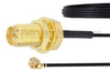 RP SMA Female Bulkhead to UMCX 2.5 Plug Cable 0.81mm Coax in 6 Inch and RoHS Compliant - FMCA1016-6 - Fairview Microwave Inc.