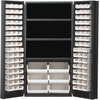 Bin Cabinet, Steel, 102Bin, Clear, 800Lb; No. Of Bins Quantum Storage - 42AC5916 - Newark, An Avnet Company