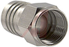 Connector; F Male; RG6 quad-shield cable; Aluminum - 70121121 - Allied Electronics, Inc.