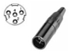 Tecnec TA4MBX Tini Q-G Miniature Connector Straight Male Cord Plug-black - TA4MB-X - Visual Sound, Inc.