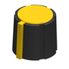 Single Bar Instrumentation Knob, Yellow - 8570 - Keystone Electronics Corp.