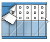 Self-Laminating Solid Letters Wire Marker Card - SLF-D-PK - Brady Corporation