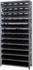 Open Shelving, 13Shelves, 60Bins, Black; Shelving Unit Type Quantum Storage - 44AC8814 - Newark, An Avnet Company