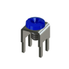 Vertical Screw Terminal w/ Screw-Assembled,Blue - 7701-5 - Keystone Electronics Corp.