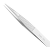 Excelta Three Star Utility Tweezers 00B-SA - Stainless Steel Straight Medium Point Tip - 0.02 in Tip Width - 4 3/4 in Length - 0.01 in Thick - EXCELTA 00B-SA - R. S. Hughes Company, Inc.