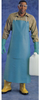 Ansell 54-631 Blue Vinyl Reusable General Purpose & Work Apron - 33 in Width - 44 in Length - 076490-72510 -- 076490-72510 - Image