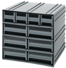 Interlocking Cabinet, 10Drawer, Gry; No. Of Drawers Quantum Storage - 44AC6087 - Newark, An Avnet Company