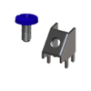 45 Deg Screw Terminal w/ Screw-Blue - 8189-5 - Keystone Electronics Corp.