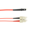 2m (6.5ft) SCMTRJ RD OS2 SM Fiber Patch Cable INDR Zip OFNR - FOCMRSM-002M-SCMT-RD - Black Box