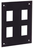 Universal Steel Sub-Panel with Four Keystone Openings - REF00014 - MilesTek Corporation