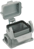 Closed Flange Housing, Size 6B, Metal; Heavy Duty Connector Type Harting - 96B6123 - Newark, An Avnet Company