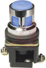 Pushbutton, LED Illuminated, Flush Operator, Blue, Momentary, 30mm, 24VAC/VDC - 70156667 - Allied Electronics, Inc.