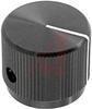 Knob; 0.740 in.; Straight Knurl; 0.250 in.; Black; Alcoswitch - 70156330 - Allied Electronics, Inc.
