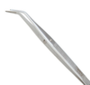 Excelta One Star Utility Tweezers 24-SA-SE - Stainless Steel Angled Broad Tip - 6 in Length - EXCELTA 24-SA-SE - R. S. Hughes Company, Inc.