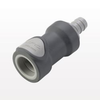 NS6 Series Coupling Body, Shutoff Polypropylene In-Line Hose Barb -- NS6D17006 - Image