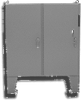 304 Stainless Steel NEMA 12 Two-Door Floormounted Right Flan -- E-604912SS-RF - Image