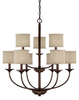 3929BB-468 Mid. Chandeliers-Drum Shades - 429907 - Capital Lighting, Inc.