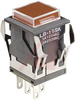 Switch,Pushbutton,Lighted,Basic,SPDT,SQUARE BEZEL AND BODYSHAPE,ON-(ON) - 70192937 - Allied Electronics, Inc.