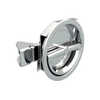 Flush Cam Latch, Medium Size, Turn Clockwise to Latch / Lock, Single or Three - Point Latching, Bail Handle Style, Chrome Plated, Bright -- 01-23-11 - Image