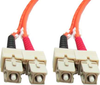 0.3m SC-SC Duplex Multimode 62.5/125 Fiber Cable (0.9ft) -- 60SC-SC003 - Image