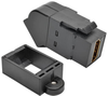 HDMI All-in-One Keystone/Panel Mount Angled Coupler (F/F), Black -- P164-000-KPA-BK - Image