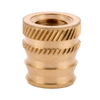 E-Z Sonic™ Threaded Insert for Plastic - Tapered - Double vane - 3/8-16 -- DV-316-TH - Image