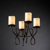 CNDL-8910-14-CREM-DBRZ Mid. Chandeliers-Pillar Candle - 671577 - Capital Lighting, Inc.
