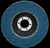 3M 566A Type 29 Coated Alumina Zirconia Flap Disc - 80 Grit - 4 in Diameter - 5/8 in Center Hole - 55400 - 051141-55400 - R. S. Hughes Company, Inc.