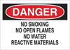 Brady B-555 Aluminum Rectangle White Smoking Not Permitted Sign - 14 in Width x 10 in Height - 43504 - 754476-43504 - R. S. Hughes Company, Inc.