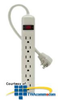 MISC 6 0utlet Cord Power Strip - F9P609-05R-DP - TelephoneStuff.com