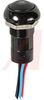Switch; IP67 Sealed; PB; Latching; Black Act/Wire Leads/Green LED - 70066031 - Allied Electronics, Inc.