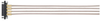 4 Pos. Female SIL RG178 Cable Assembly, 150mm, single-end, Jackscrews -- M80-FC305F1-04-0150L - Image