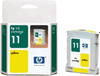 HP 11 C4838AN OEM Yellow Ink - 102000207 - LaserCycle