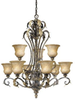 Large Chandeliers-Glass Shade - 92319 - Light Center (The)