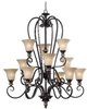Large Chandeliers-Glass Shade - 76103 - Light Center (The)