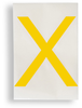 ToughStripe Die-Cut Yellow Letter X - 121834 - Brady Corporation