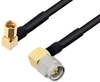 SMA Male Right Angle to SSMC Plug Right Angle Cable 72 Inch Length Using PE-SR405FLJ Coax - PE3C4485-72 - Pasternack